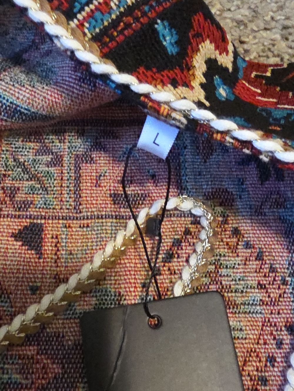 Bohemian Embroidered Tassel Vest in Multi-Color - Picture 5 of 6
